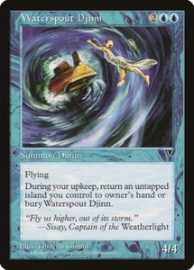 Visions Waterspout Djiin MTG Magic the Gathering NM - Picture 1 of 1