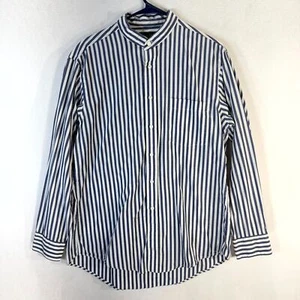 Christian Dior Monsieur azul y blanco a rayas con botones para hombre talla 16-34 - Imagen 1 de 10