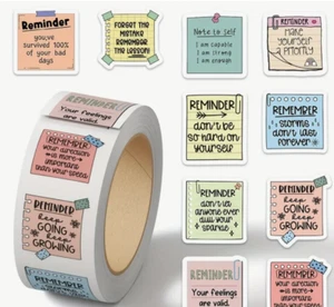500 quote reminder stickers journaling scrapbooking card making & paper crafts - Picture 1 of 3