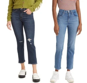 Neu mit Etikett Levi's 724 Damenjeans hoher Bund schmal gerade geschnitten 2 Farben - Bild 1 von 7