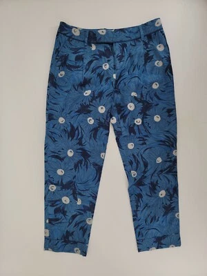 Elevenses Womens Blue Floral Pants Size 0 Capri - Image 1 of 4