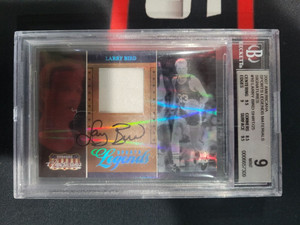 2007 Donruss Americana Sports Legends Relic Auto Larry Bird # 11/25