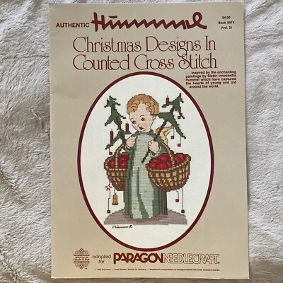 Libro HUMMEL 9 Diseños de Navidad en Punto de Cruz Contado 5078 Vol. 2 ©1982 Foto 1 de 4