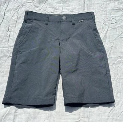 Hurley Nike Dri-fit Boys 10 Black Shorts Pockets And Elastic Waist  - Image 1 of 4