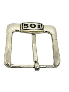 Vintage 501 Belt Buckle Silver Stamped 501 - Picture 1 of 4