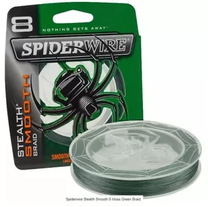 Spiderwire Stealth Smooth 8 150m Green Braided Mainline - Picture 1 of 6