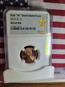 2019-W Lincoln Shield Cent **NGC MS 69 RD** ""Uncirculated Cent"" West Point - Picture 1 of 4