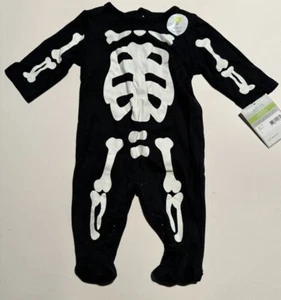 Carter’s Baby Negro Halloween Dormir Talla Recién Nacido Esqueleto Nuevo - Imagen 1 de 2