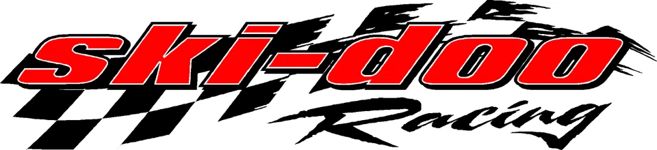 Calcomanía adhesiva Ski-doo Racing Checker moto de nieve roja 11"x48" Foto 1 de 1