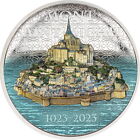 2023 Cook Islands $10 2 Oz Silver Mont-Saint-Michel Coin