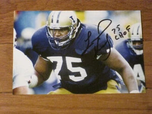 Washington Huskies LINCOLN KENNEDY Signed 4x6 Photo FOOTBALL AUTOGRAPH - Picture 1 of 1