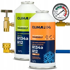4in1 Starter Set 900ml Kältemittel Ersatzgas R134A inkl.Füllschlauch - Bild 1 von 5