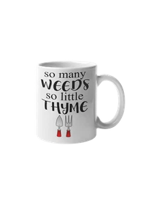So Many Weeds Printed Cup Ceramic Mug Gift - Picture 1 of 1