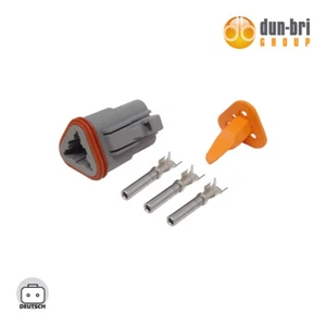 Deutsch DT Kit de conectores de enchufe de 3 vías | Enchufes hembra (cable de 0,5-1,0 mm²) - Imagen 1 de 1