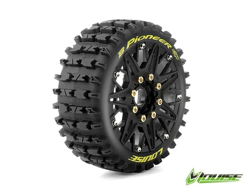 LOUISE B-Pioneer Reifen soft MFT auf Felge schwarz 17mm (2) / LOUT3363SB - Bild 1 von 1