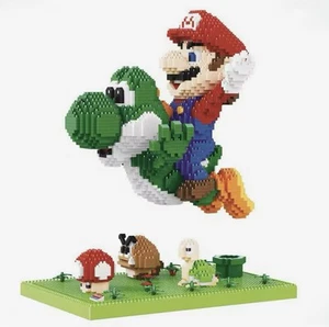 Mario And Flying Yoshi Building Block Set - Picture 1 of 6