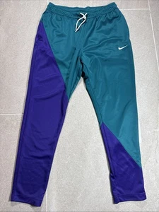 Men’s Large Nike Track pants Activewear Aqua Green Grape Purple Nice! - Picture 1 of 4