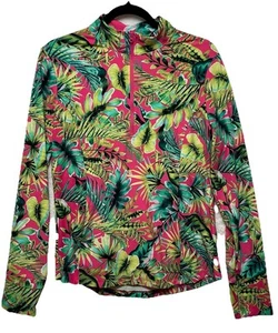 Tommy Bahama Damen Shirt Large Tropical Golf feuchtigkeitsableitend schnelltrocknend UPF 50 - Bild 1 von 8
