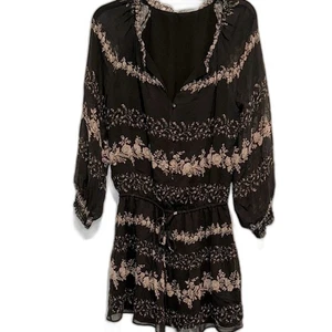 Joie black floral women’s dress size xsmall silk fabric - Picture 1 of 8