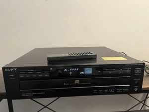 Sony CDP-C325 CD Player Home Stereo 5-Disc CD Changer/Player w/Remote - Picture 1 of 8