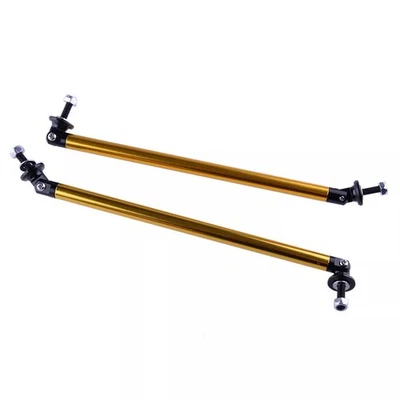 2Pcs Gold 20cm Adjust Front Bumper Lip Splitter Strut Rod Tie Support Bars Hot — 第 1/4 张图片