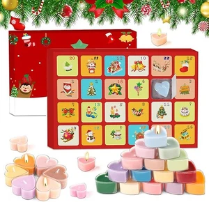 Kerzen Adventskalender 2025 Kerzen, 24 Tage Weihnachtskalender Scented Candle - Bild 1 von 7