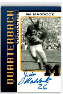 2006 TK LEGACY MICHIGAN WOLVERINES QUARTERBACK COLLECTION JIM MADDOCK AUTO /200 - Picture 1 of 2