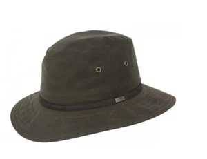 Conner Hüte Y1284 braun Portland gewachste Baumwolle Regenhut - Bild 1 von 10