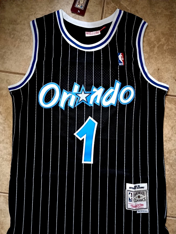 Camiseta Orlando Magic Anfernee Hardaway #1 camiseta cosida retro vendedor de Estados Unidos Foto 1 de 4