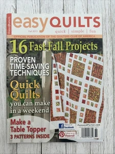 EASY QUILTS, FALL 2013, FONS & PORTER'S 16 FAST FALL PROJECTS - Picture 1 of 3