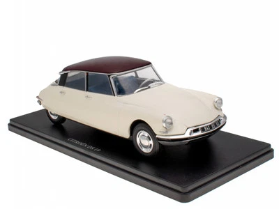 Citroen DS 19 1956 bianco modello di auto Cit014 Hachette 1:24 - Immagine 1 di 3