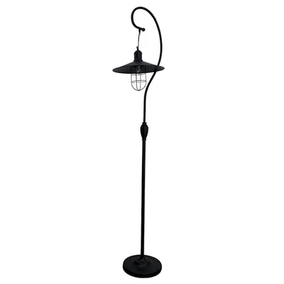 Nautical Style Floor Lamp with Arched Top Vintage Dock Light Design - Image 1 of 4