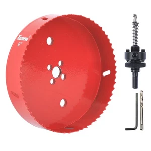 6 Inch Hole Saw for Wood, Plastic, Plywood, Gypsum, Thin Iron Plate & Soft Iron - Picture 1 of 5