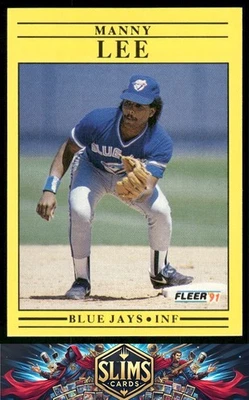1991 Fleer Toronto Blue Jays Manny Lee #179 - Image 1 of 2