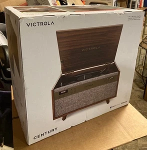 Disco de vinilo Victrola Century 6 en 1, Bluetooth, CD, casete, NOGAL - Imagen 1 de 1