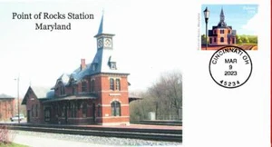 Railroad Stations, Point of Rocks Station, First Day Cover - Picture 1 of 1