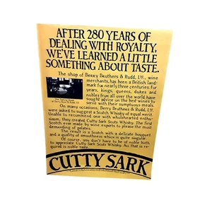 1978 Cutty Sark We've Learned Something About taste Original print ad - Picture 1 of 1
