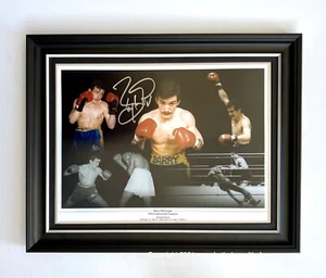 Barry McGuigan Hand Signed Boxing Limited Edition Career Montage Artwork Display - Picture 1 of 11