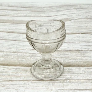 Taza de lavado de ojos de vidrio transparente vintage boticario óptica coleccionable - Imagen 1 de 7