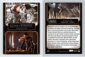 Kissed By Fire #25 Game Of Thrones Complete Series 2020 Rittenhouse Card - Picture 1 of 1