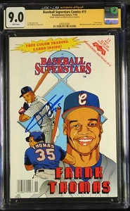 FRANK THOMAS SIGNED BASEBALL SUPERSTARS COMICS #11 11/92 CGC JSA AUTHENTIC 9.0 - Picture 1 of 2