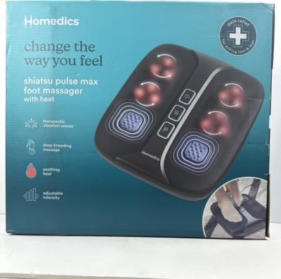 Homedics 指压脉冲最大足部按摩器带热 FMS-353HJ — 第 1/3 张图片