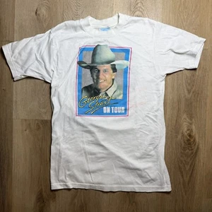 Vintage Country Legend George Strait 80's Beyond the Blue Neon Tour T-Shirt M - Picture 1 of 7