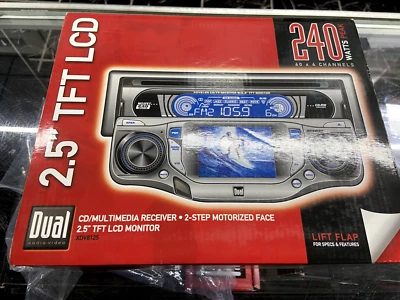 DUAL XDV8125 CD RECEIVER WITH BUILT-IN TV TUNER AND SCREEN *CLASSIC* - Image 1 of 4