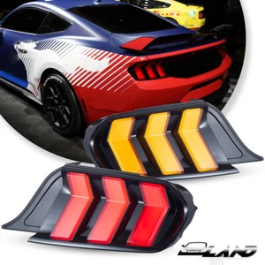 VLAND For 2015-2023 Ford Mustang Red LED Tail Lights Assembly w/5 Modes Signal - Bild 1 von 22