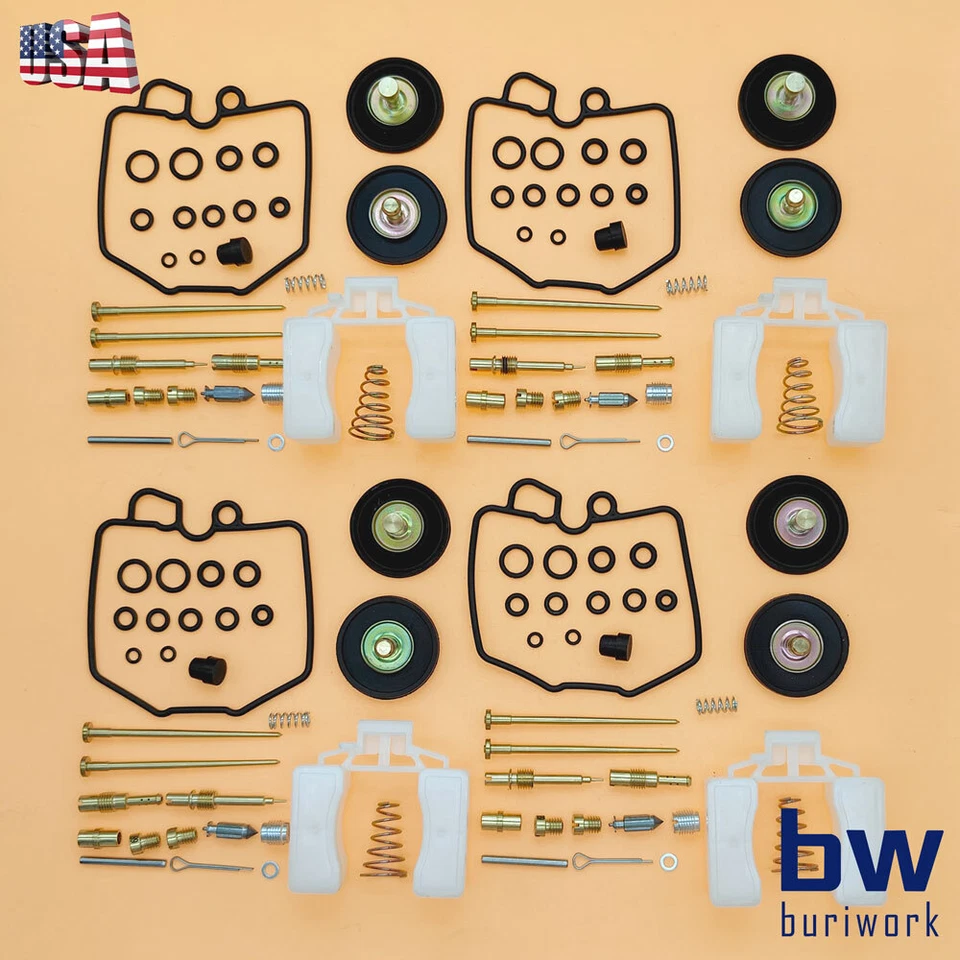 4Set Carburetor Repair Rebuild Kit For Honda CB900C CB900F CB1000C 1980-1983 Foto 1 de 4