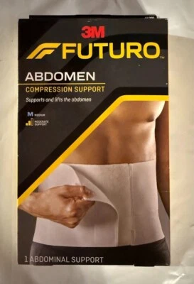 Suporte de compressão ABDOMEN Brace novo caixa aberta 3M Futuro suporte de cintura médio ou grande - Imagem 1 de 4