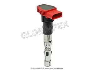 For AUDI (2003-2009) Ignition Coil With Spark Plug Connector 1pc GENUINE - Picture 1 of 1