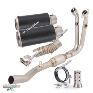 Tubo de escape completo + silenciador para moto CF-Moto 450SR 450SS 2022 2023 - Imagen 1 de 13