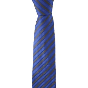 125 $ neue Gruppo Artigiani tiefblau & grau gestreifte 3,5" 100 % Seide Italien Krawatte - Bild 1 von 4